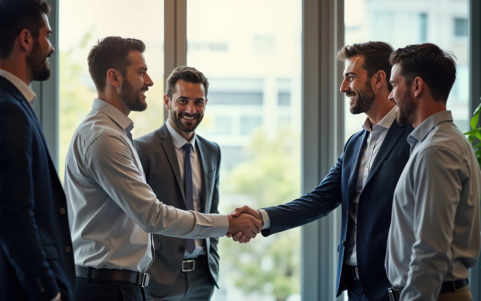 Handshake Between Builders